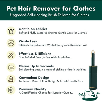 Pet Hair Remover for Clothes -Dog & Cat Hair Remover for Clothes-Better Than Lint Rollers for Pet