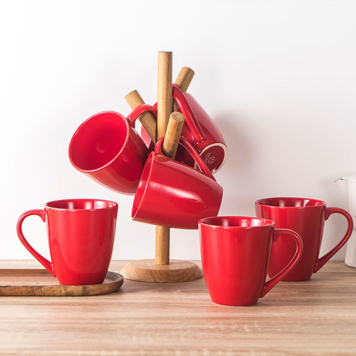 vicrays Coffee Mug Set, 12 Ounce, Ceramic Mug for Men, Women, Unique Glazed Mugs with Handle for