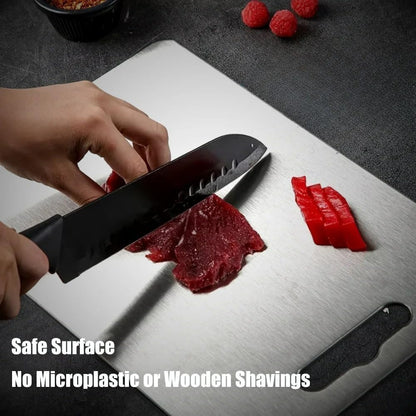 Titanium Cutting Board - 2025 New Upgrade 100% Pure Titanium Cutting Boards for Kitchen Double