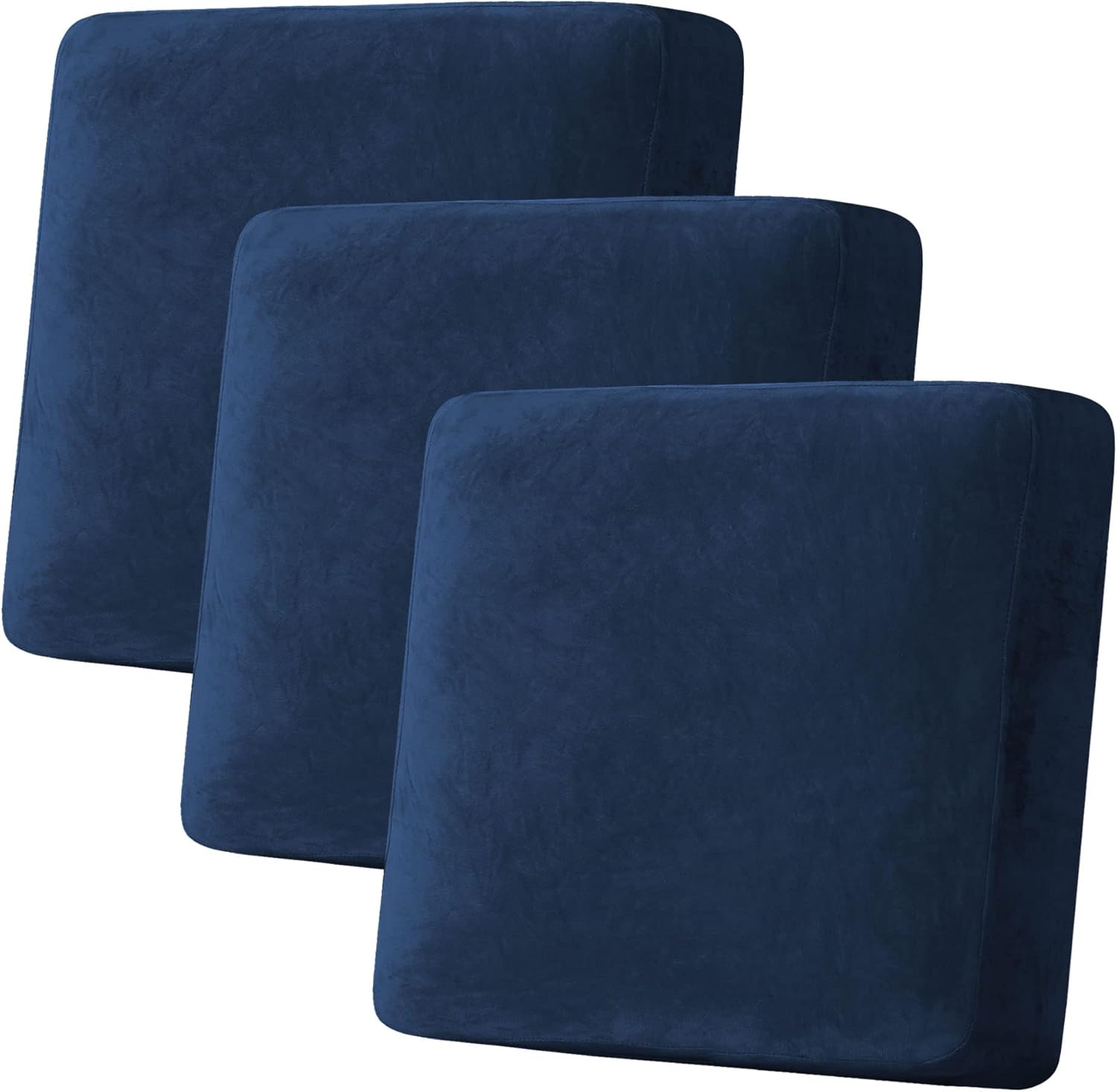 H.VERSAILTEX Velvet Stretch Couch Cushion Cover Plush Cushion Slipcover for Chair Loveseat Sofa