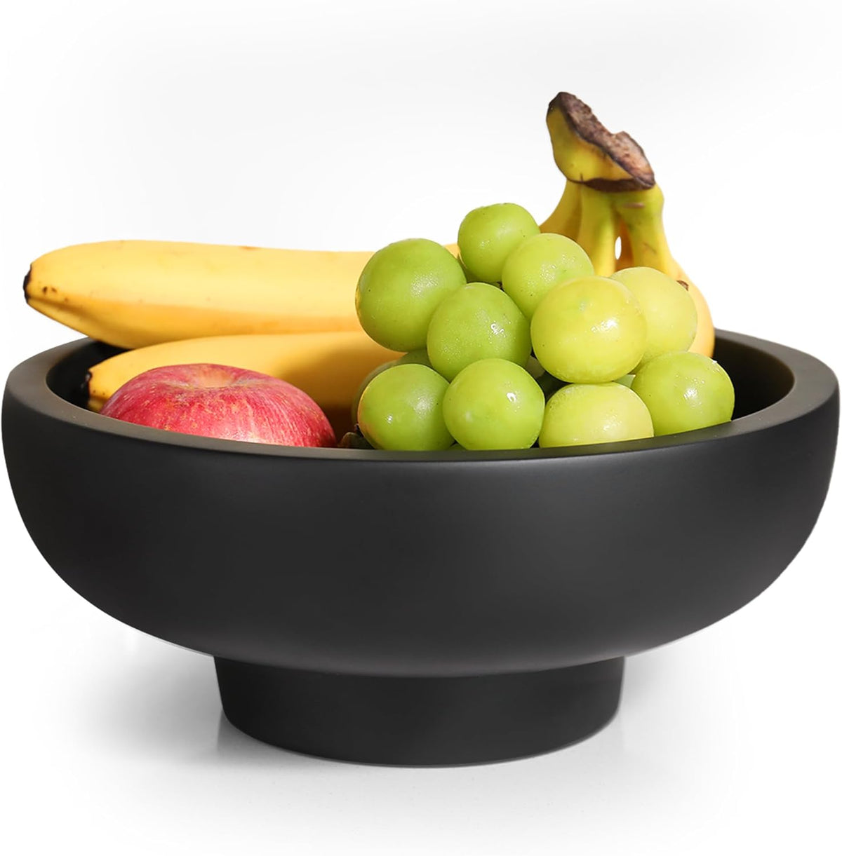Concrete Fruit Bowl – Large Decorative Pedestal Bowl for Kitchen Counter, Entryway, or Coffee Table