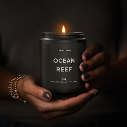 Ocean Reef Candle, 9oz Scented Candle for Men, Scented Candles for Home, Gifts for Men