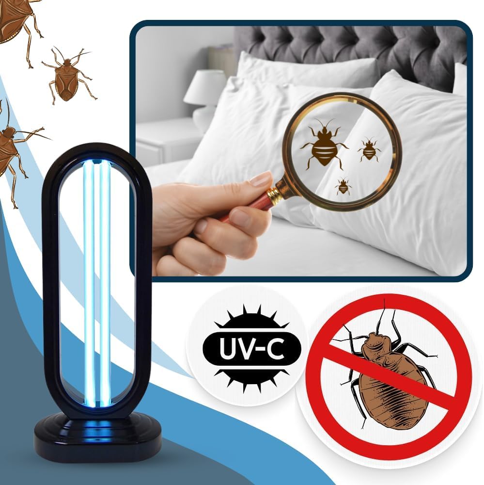 UVLIZER Tower - UV Light Sanitizer & Ultraviolet LED Lamp (UV-C Cleaner for Home, Office, Room |
