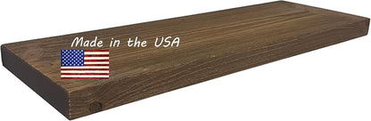 Joel's Antiques - 30 Inch Wooden Floating Shelves for Wall - 30x12x2 in - Made of Natural Wood