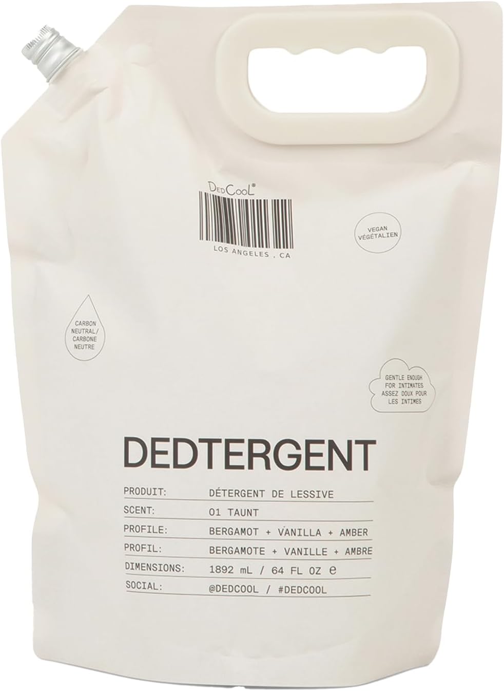 DedCool Liquid Laundry Dedtergent (01 Taunt Refill 64 fl oz) Luxurious Fragrance, Scented, Removes