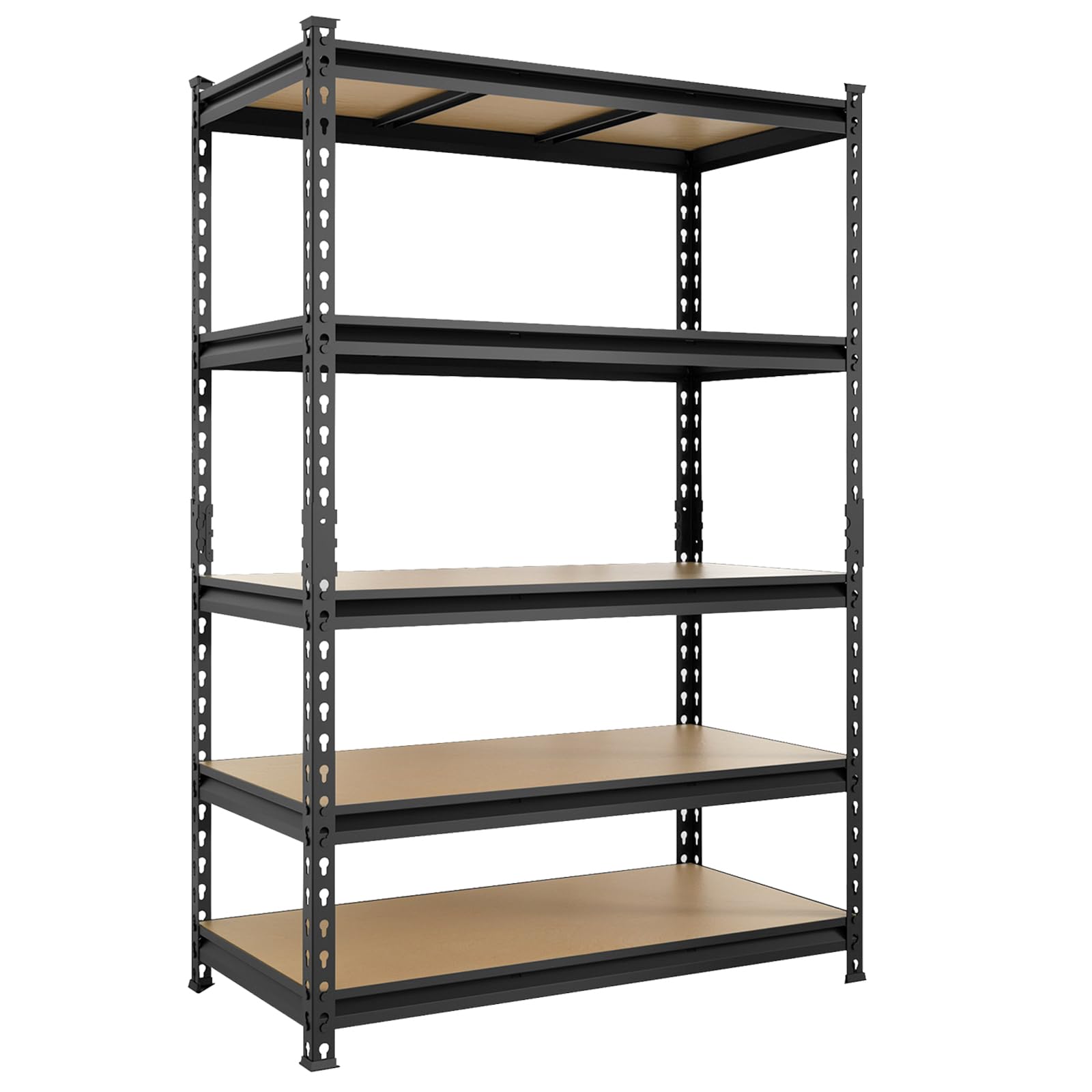 Big RED Storage Shelving Unit, 5-Tier Adjustable, Heavy Duty Metal Garage Shelves/Utility Rack for