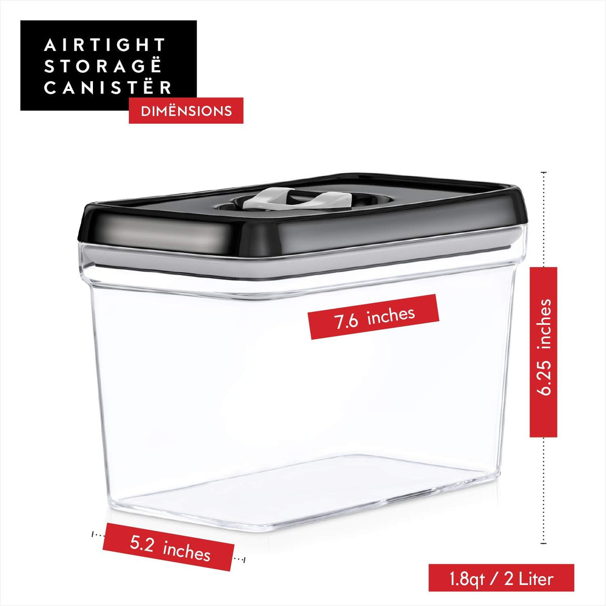 DWËLLZA KITCHEN Airtight Food Storage Containers - Pantry Snacks Kitchen Container, Baking