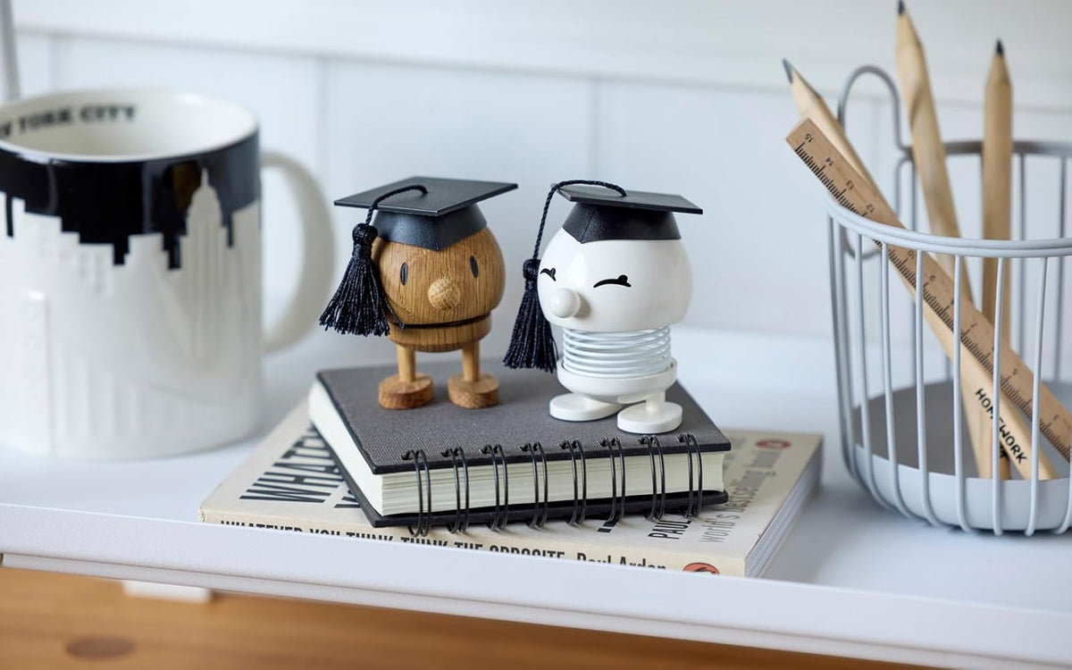 Hoptimist Student IQ Bumble, Woody Brown, Home Decor Ornament - Scandinavian Design, Wood W/Metal