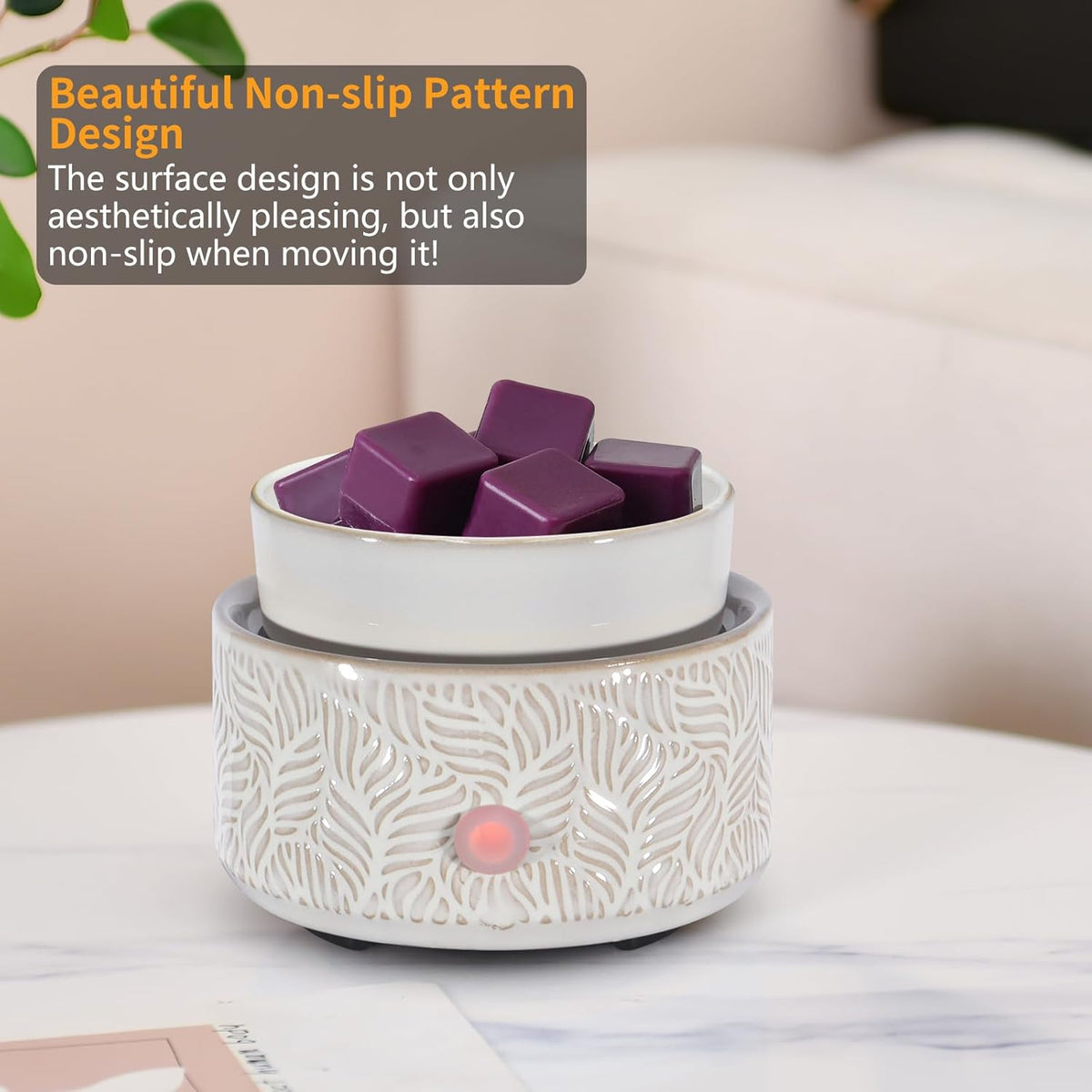 Electric Wax Melt Warmer 4-in-1 Candle Warmer for Scented Wax Melter Cute Ceramic Fragrance Wax