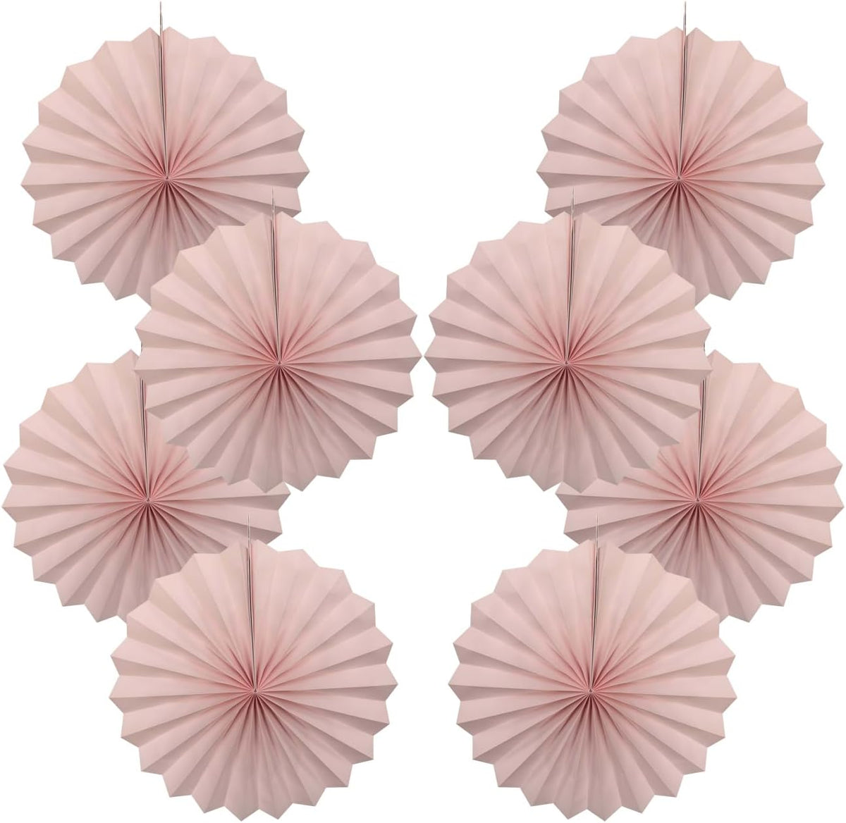 Pink Birthday Decorations,DIY Pink Paper Fans Hanging Decoration ,Party Supplies Party Fans 12in