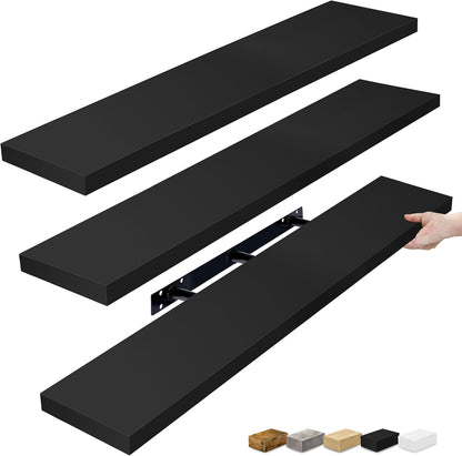 Sorbus Floating Shelves for Wall - 48 Inch Long Bathroom Shelves, Wall Decor for Bedroom, Kitchen