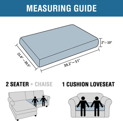 H.VERSAILTEX Velvet Stretch Individual Couch Cushion Cover Plush Slipcover for Loveseat Sofa