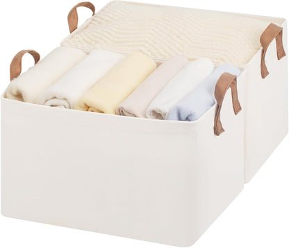 StorageWorks Storage Bins, Shelves Baskets for Organizing, Large Fabric Closet Organizers with