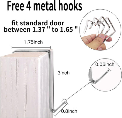 2 Pack Extra Large Hanging Crystal Clear Over Door Shoe Organizers, Closet Shoe Rack Organizer