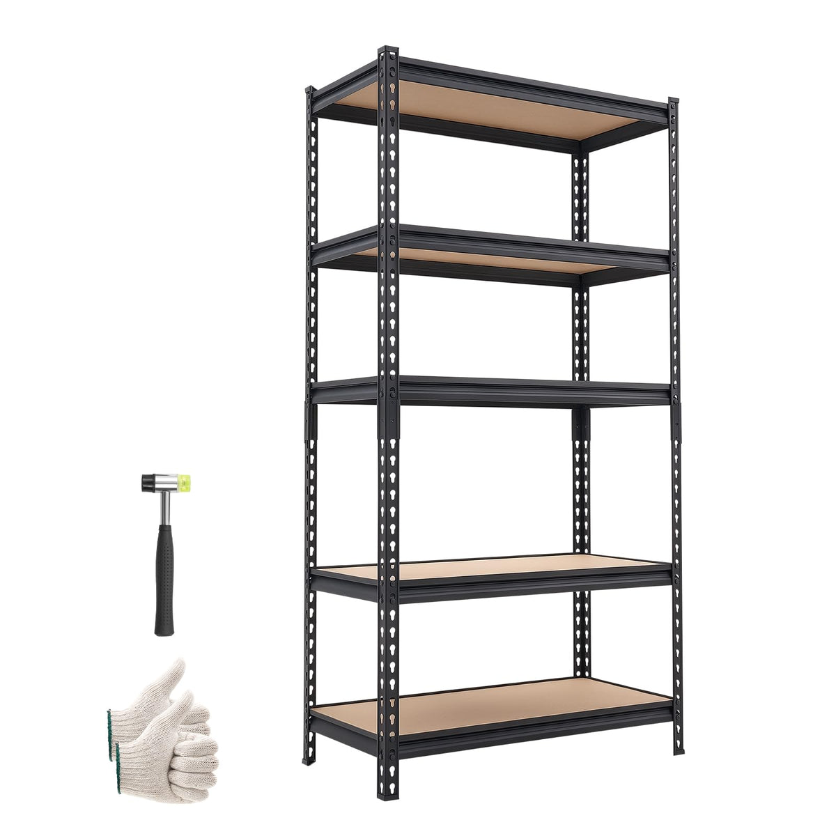 VEVOR Storage Shelves, 5-Tier Adjustable, 2000 lbs Capacity, Heavy Duty Garage Storage Shelving