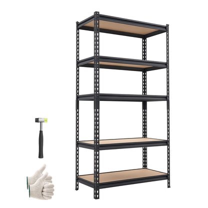 VEVOR Storage Shelves, 5-Tier Adjustable, 2000 lbs Capacity, Heavy Duty Garage Storage Shelving