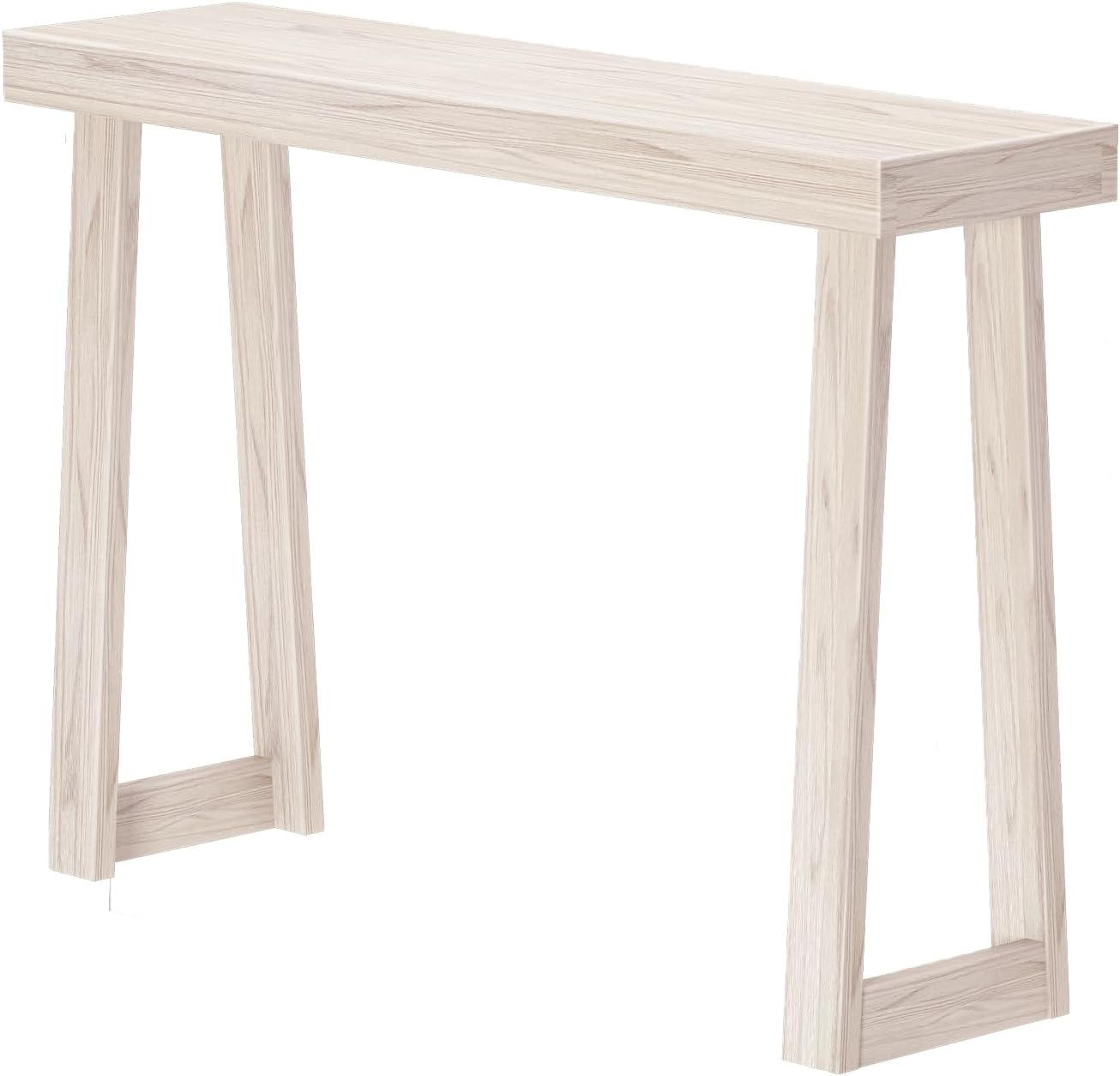 Plank+Beam Solid Wood Console Table, 46.25 Inch, Sofa Table, Narrow Entryway Table for Hallway