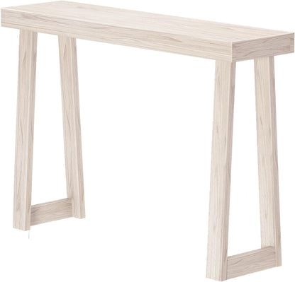 Plank+Beam Solid Wood Console Table, 46.25 Inch, Sofa Table, Narrow Entryway Table for Hallway