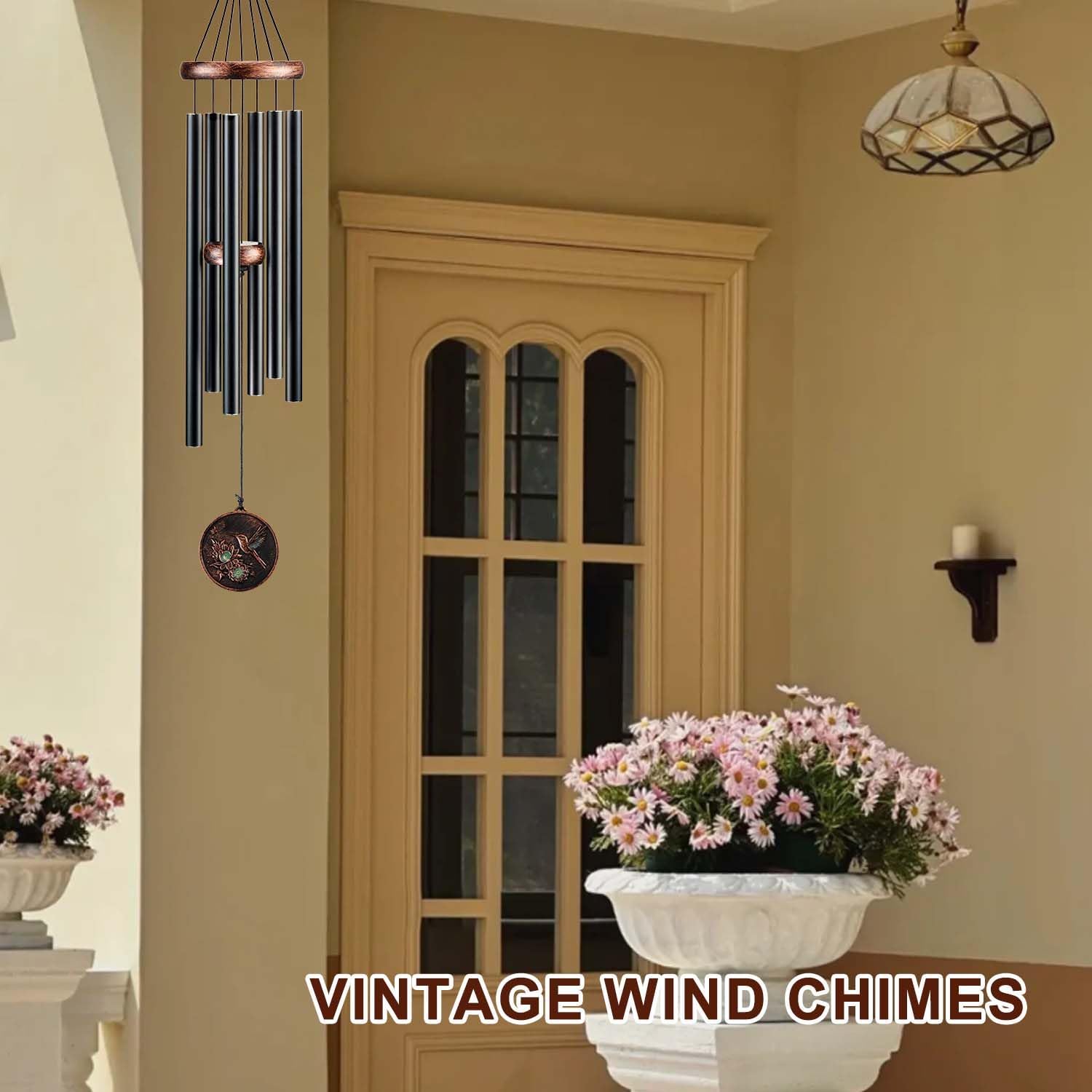 Wind Chimes for Outside, Hummingbird Deep Tone Vintage Wind Chime Outdoor Clearance