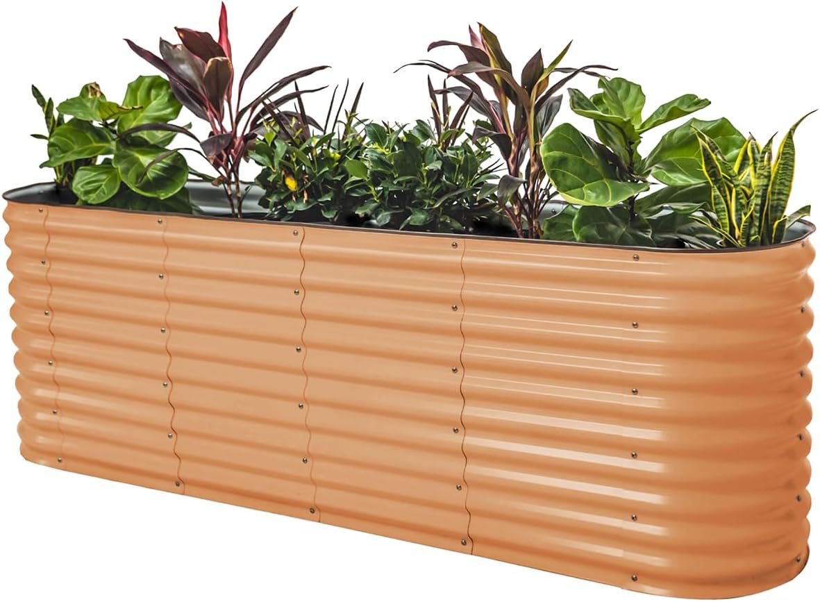 Vego garden 32" Extra Tall Raised Garden Bed Kits, 9 in 1 Modular Raised Planter Box for Vegetables