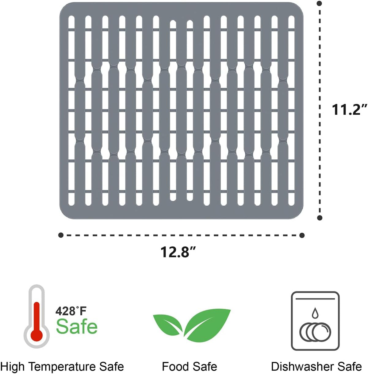 GSlife Expandable Dish Drying Rack - Stainless Steel Capacity Adjustable Over The Sink Rack