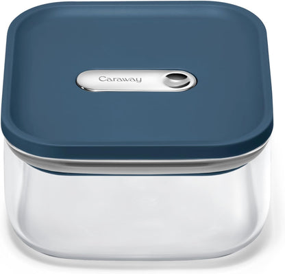 Caraway 1qt Glass Airtight Food Storage Container with Lid – Non-Toxic, BPA-Free Kitchen Storage