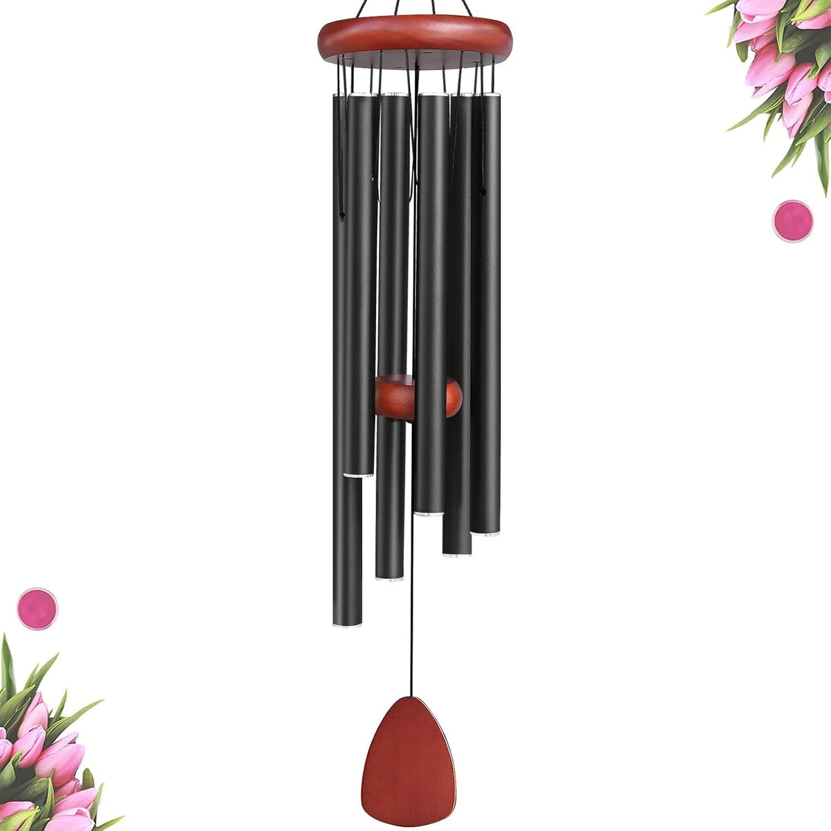 Large Aluminium Wind Chimes Outside, Soothing Melodic Memorial Sympathy Wind Chime, Suitable
