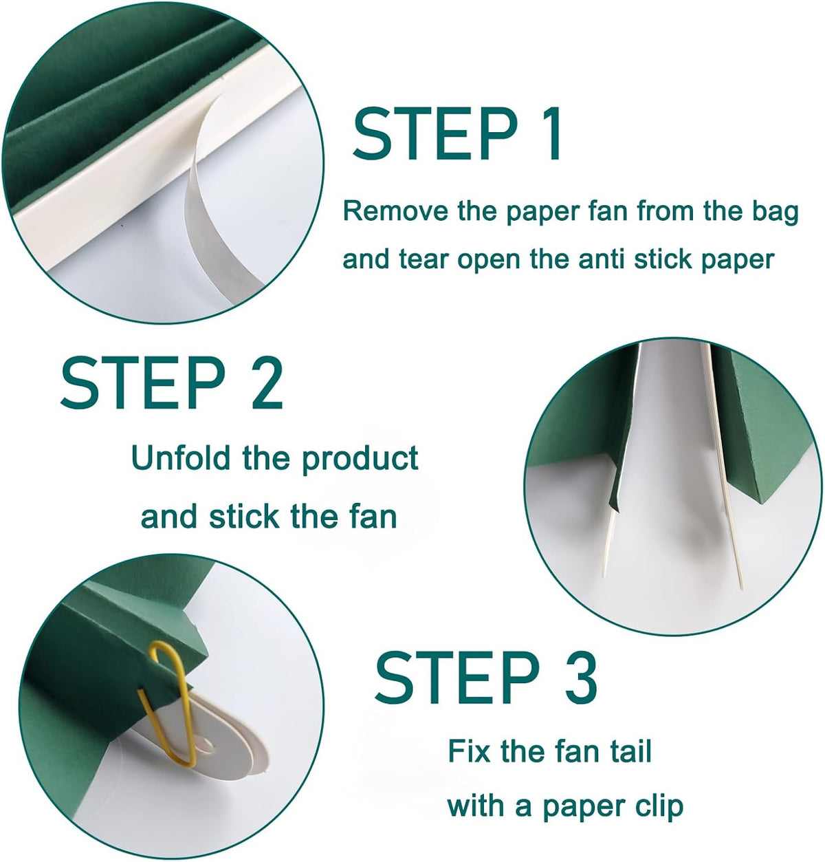 Green Birthday Decorations,DIY Green Paper Fans Hanging Decoration ,Party Supplies Party Fans 12in