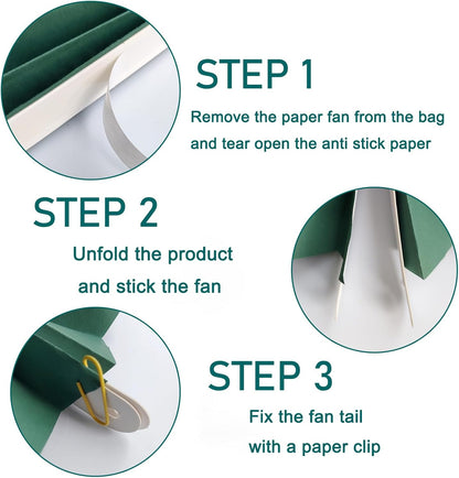 Green Birthday Decorations,DIY Green Paper Fans Hanging Decoration ,Party Supplies Party Fans 8in