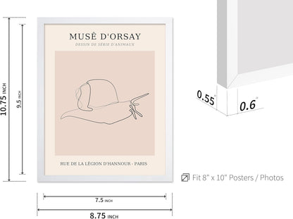 Poster Master Vintage Poster - Retro One Line Snail Drawing Print - Snail Line Art - Minimal Gift