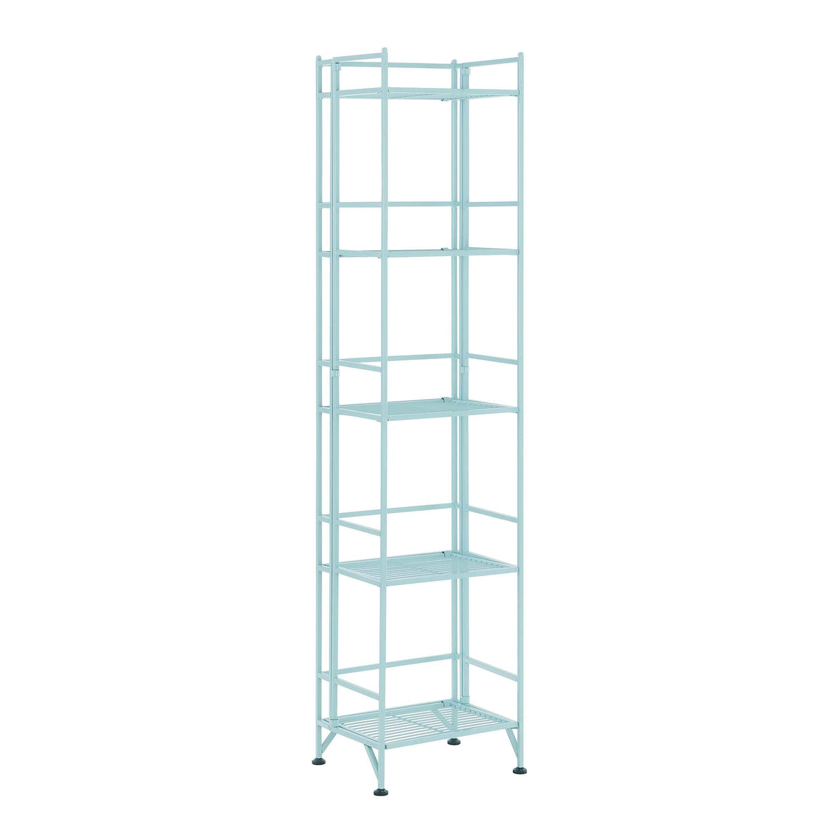 Convenience Concepts Xtra Storage Shelves - 5-Tier Folding Metal Storage Shelves, Closet Organizer