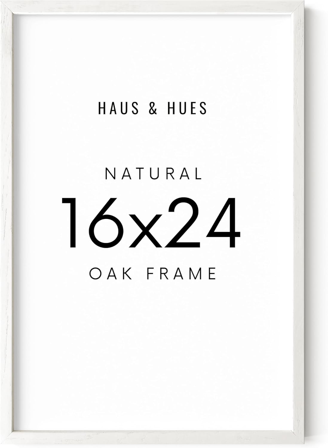 HAUS AND HUES 16x24 Frame - Set of 1 16 x 24 Poster Frame, 16x24 Picture Frame Light Wood, 16x24