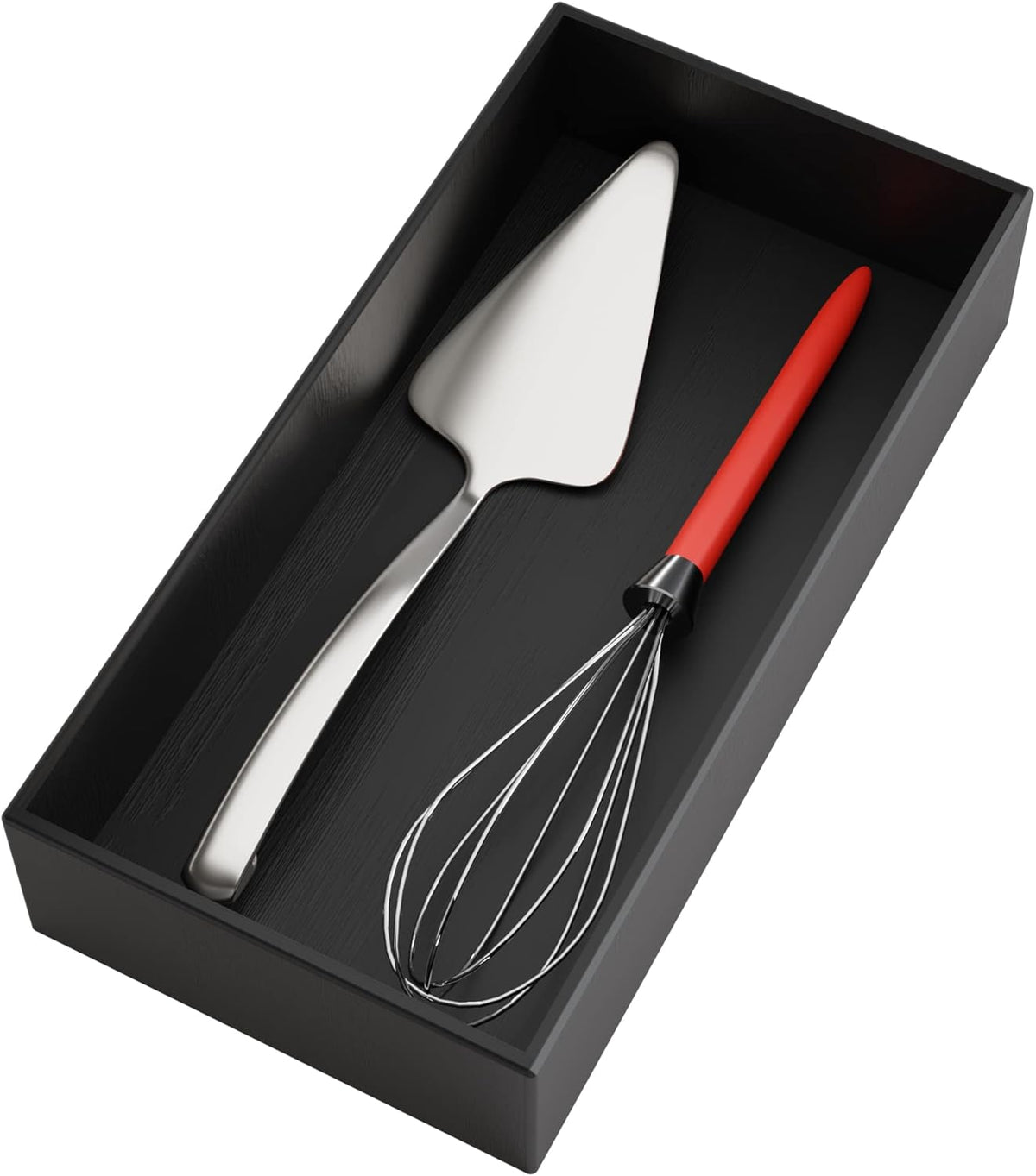 Black Bamboo Drawer Organizer - Silverware&Utensil Holder Organizer for Kitchen Drawers, Multi-Use