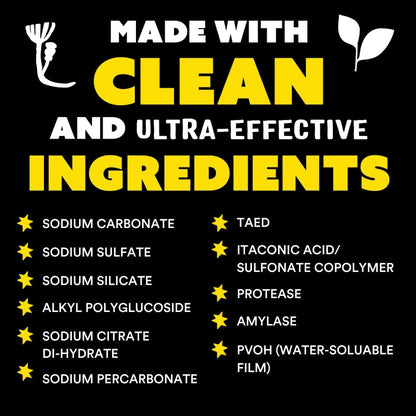 Molly's Suds Dishwasher Pods | Clean Dishwasher Detergent, Cuts Grease & Rinses Clean