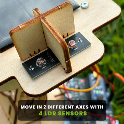 SolarX V2: Sun-Tracking Solar Panel DIY Kit with Arduino Nano, Solar Sun Tracker Sytem with