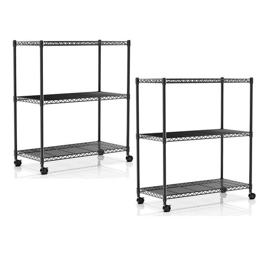 Simple Deluxe Heavy Duty 3-Tier Storage Shelves 750Lb Capacity, 24.02" D x 13.78" W x 29.92" H