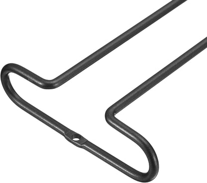 UXcell Under Cabinet Wine Glass Rack, 4-Piece Stainless Steel Stemware Organizer, 10-Inch Hanger
