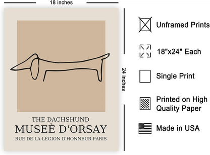Poster Master Vintage Poster - Retro Minimalist Print - Gift for Artist, Housewarming - Dachshund