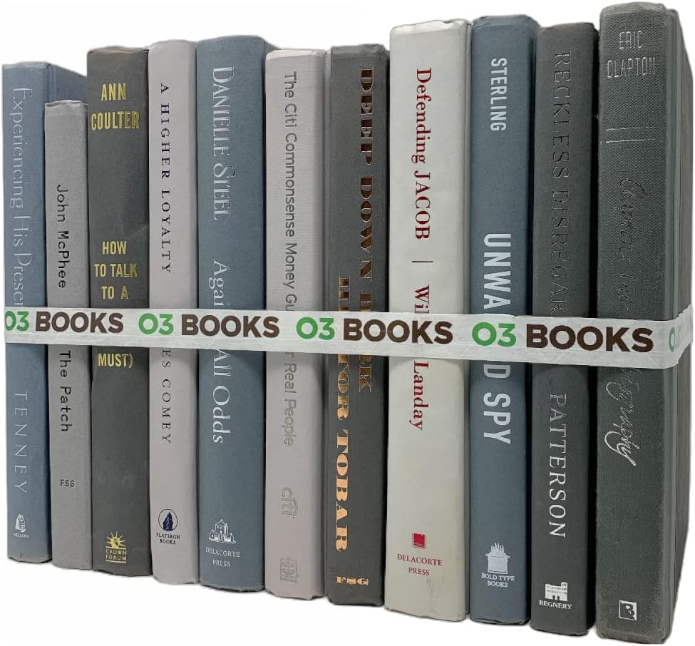 Curated Decorative Books Hardcover Décor Books for Home Décor, Choose Color, Interior Design