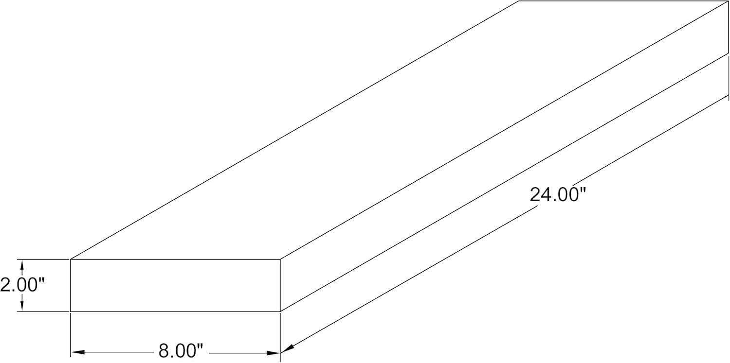 joelsantiques 24 Inch Wooden Floating Shelves for Wall - 24x8x2 in - Made of Natural Wood - Heavy