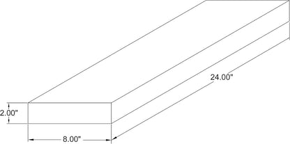 joelsantiques 24 Inch Wooden Floating Shelves for Wall - 24x8x2 in - Made of Natural Wood - Heavy