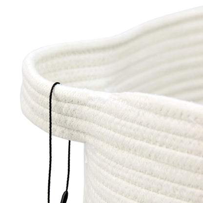 Casaphoria Cotton Rope Storage Basket for Organizing,Round Blanket Basket Living Room,Woven Laundry