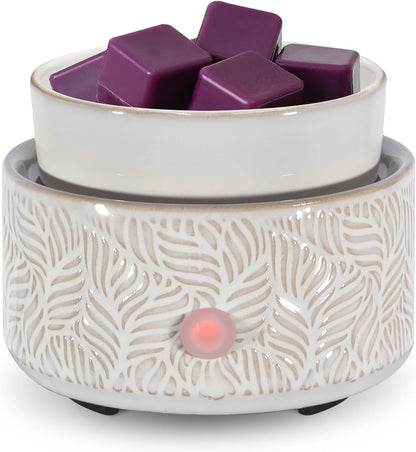 Electric Wax Melt Warmer 4-in-1 Candle Warmer for Scented Wax Melter Cute Ceramic Fragrance Wax