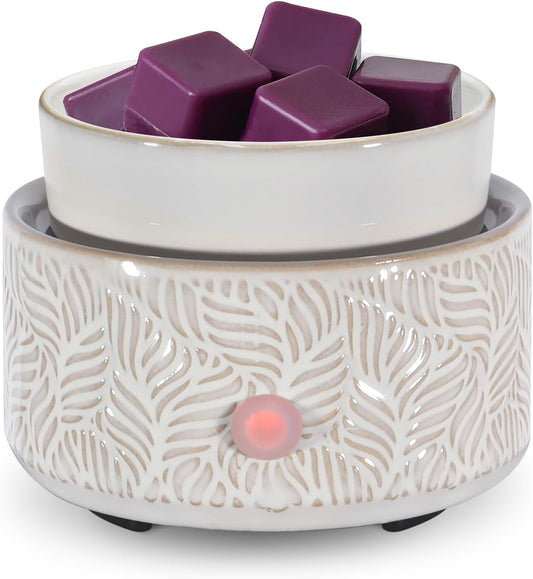 Electric Wax Melt Warmer 4-in-1 Candle Warmer for Scented Wax Melter Cute Ceramic Fragrance Wax