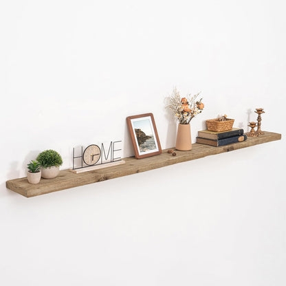 72 inch Floating Shelves for Wall, 8" Deep Rustic Reclaimed Barnwood Shelves, Floating Shelf Wall