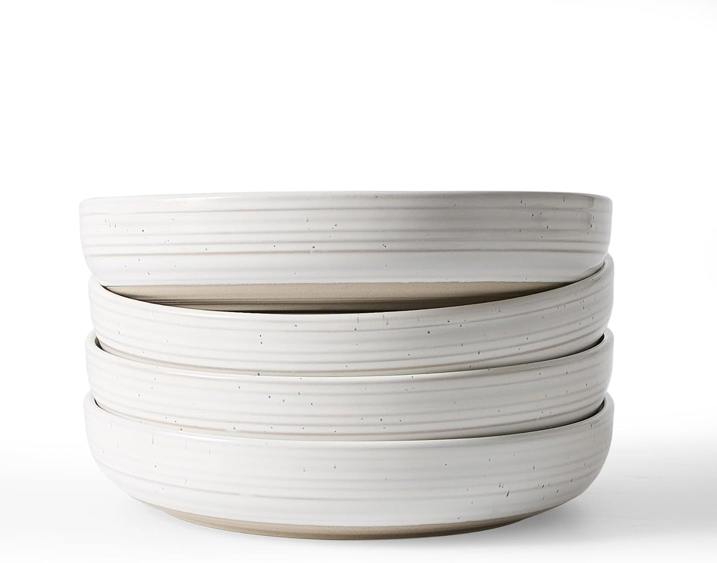 famiware Milkyway 33 oz Bowl Set, Pasta Bowls Set of 4, Salad Bowls, Double Reactive Glaze, Sturdy