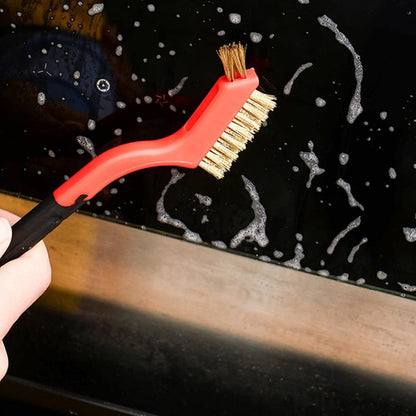 Wire Scratch Brush Set Soft Grip for Rust, Dirt & Paint Scrubbing with Deep Cleaning (18, 18PCS