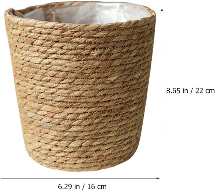 Home Decor Woven Straw Flower Pot Seagrass Planters Basket Garden Plant Pot Containers Wicker