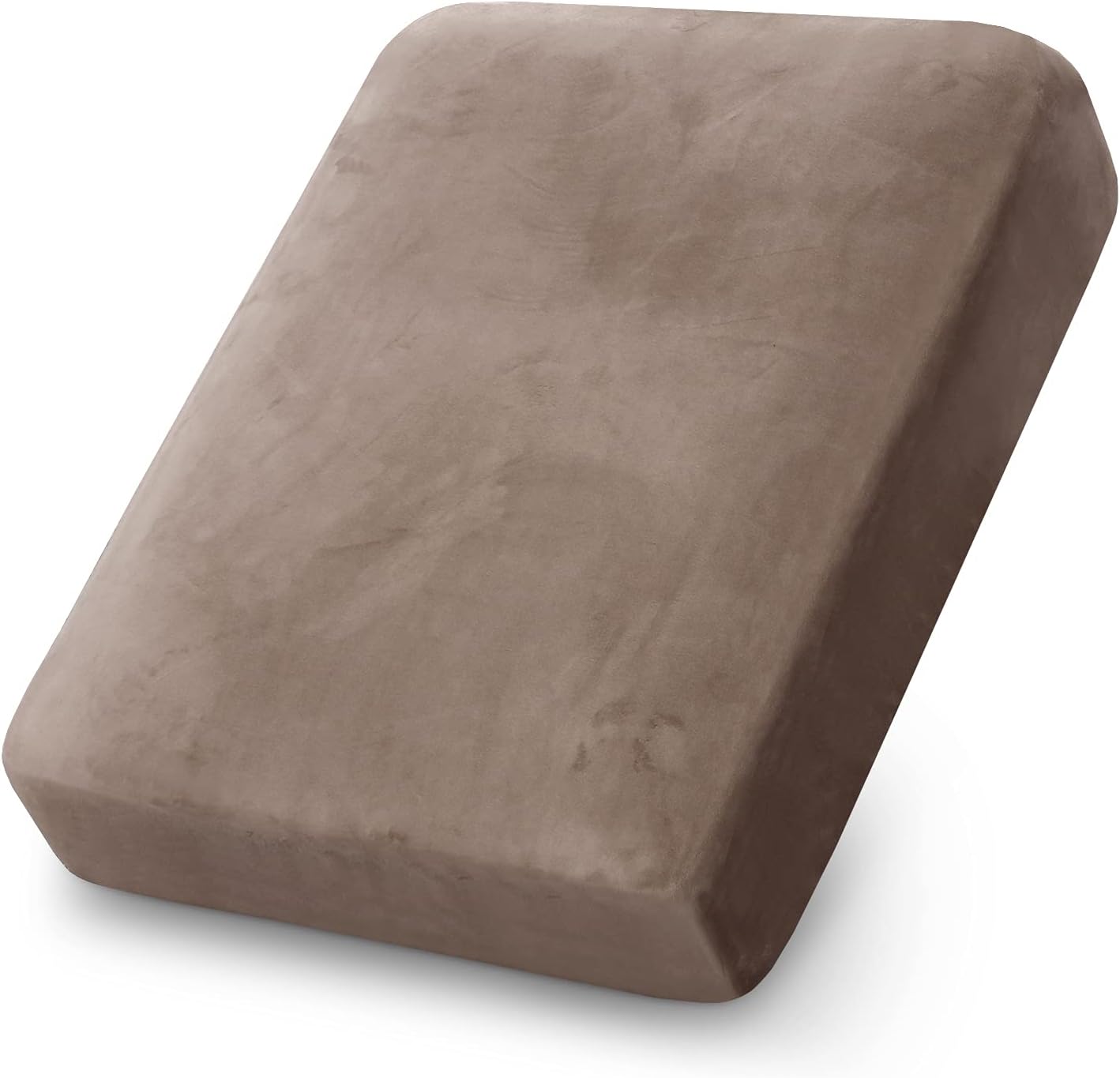 PrinceDeco Velvet Stretch Couch Cushion Cover Soft Cushion Slipcover for Chair Cushion Furniture