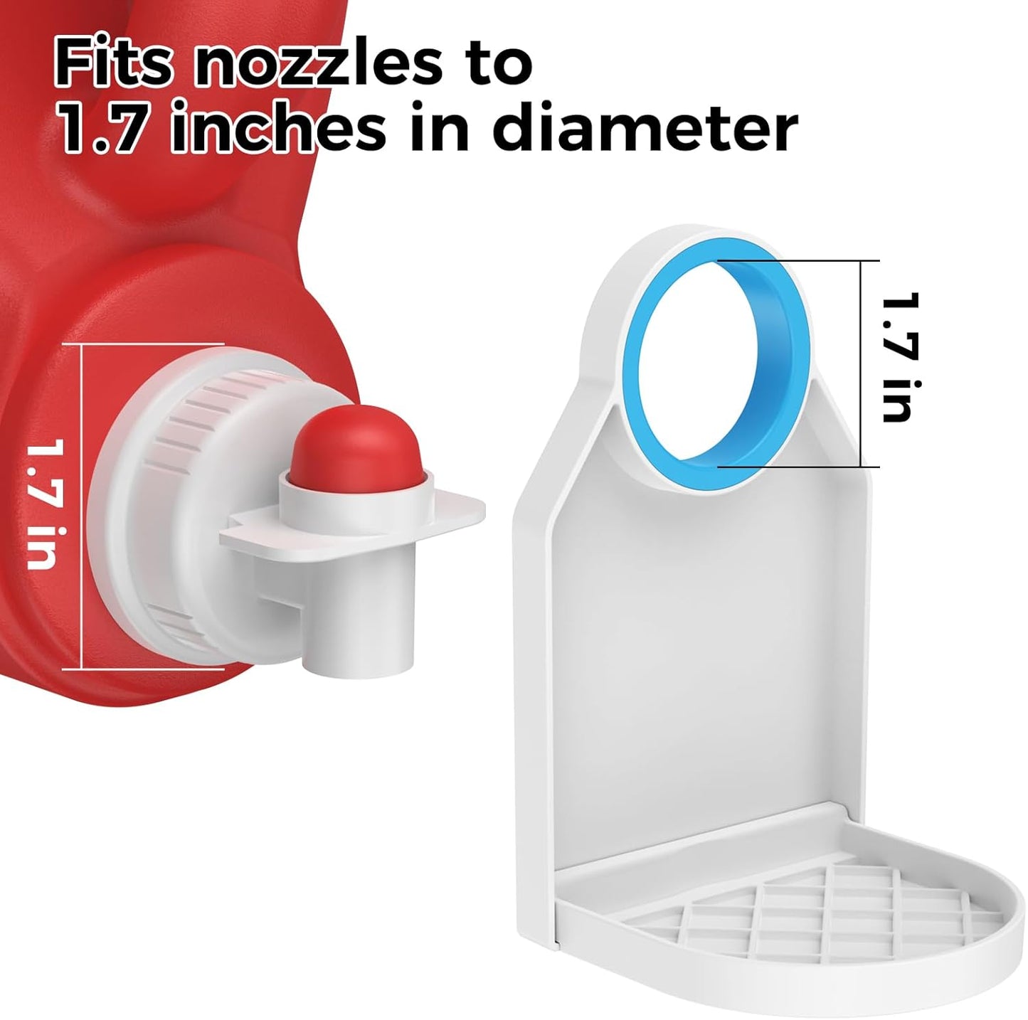 Laundry Detergent dispenser Cup Holder,Nozzle Upgraded Labor-Saving Switch Easily No More runny or